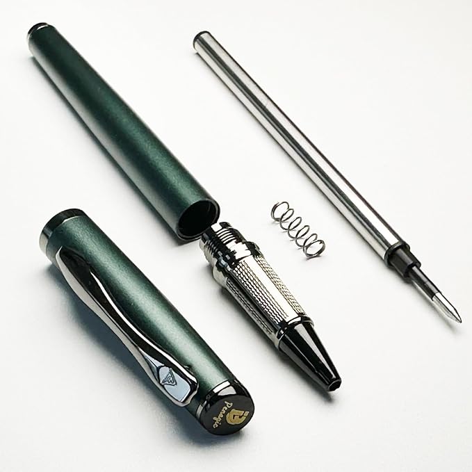 Penagic Luxury Rollerball Pen, Black Ink, Fine Point, Unisex, Professional Writing Pen, Set of 1 with 2 Refills