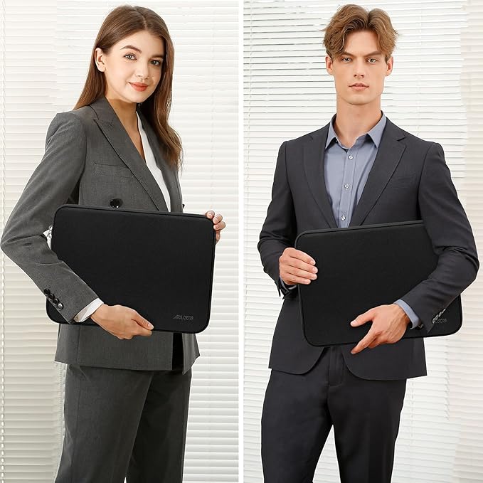 MOSISO Laptop Case 17.3 inch, 17-17.3 inch Laptop Sleeve Bag Compatible with Dell XPS/HP Pavilion/Ideapad/Acer/Alienware/HP Omen Notebook, Neoprene Computer Sleeve Bag with Small Case, Black