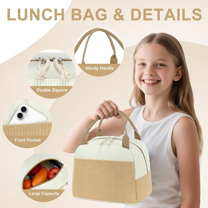 Bluboon School Backpack Set Girls Womens Laptop Bookbag Casual Daypack Fits 15 inch Laptop with Lunch Tote Bag and Pencil Bag