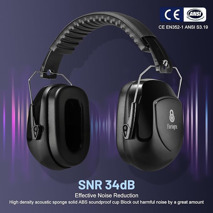 2 Pack Noise Cancelling Headphones for Kids, Kids Ear Protection 28dB SNR Noise Reduction Ear Muffs for Children/Toddler,Noise Cancelling Hearing Protection For Fireworks/Monster Truck
