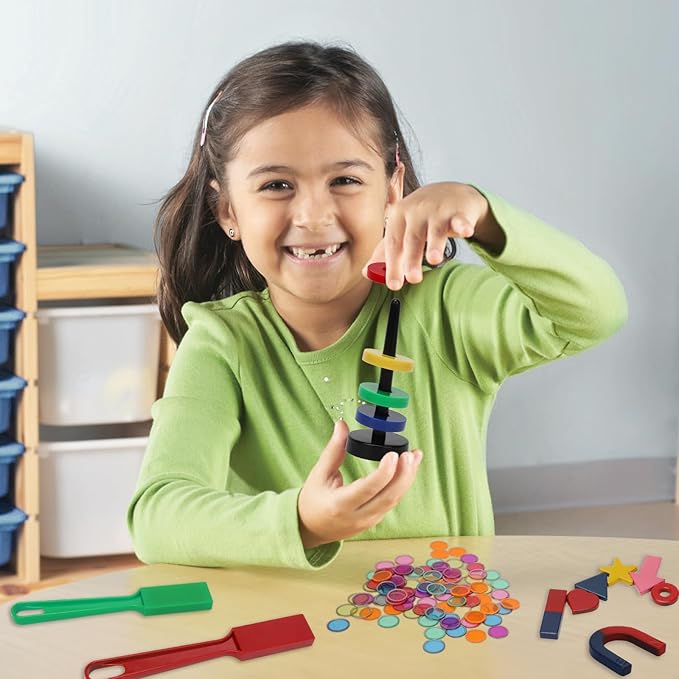 228 PCS Magnetic Science Kit for Kids - Magnetic Balls, Bingo Wands with Chips, DIY Magnet Toys for Kindergartners, Back to School Supplies, Educational Learning Activities for Classroom