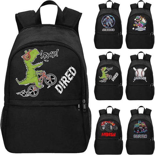 Personalized Baseball Backpack with Name Back to School Supplies Bookbag for Kids Boys Custom Football Basketball Player Schoolbag and Water Bottle Cup&Pencil Pouch School Backpacks with Lunch Box Set