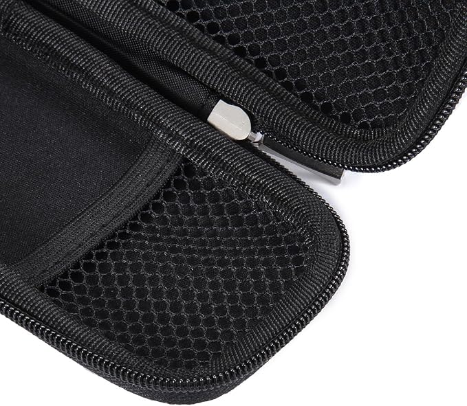 Small Pencil Case Holder for Pencils,Hard Pen Case for Executive Fountain Pens,Ballpoint Pens-Black