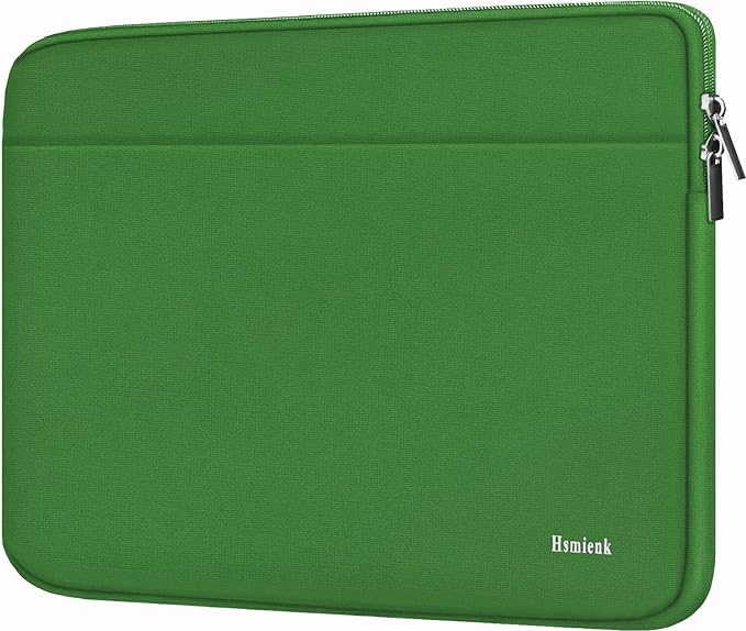 Laptop Sleeve 15.6 inch, Laptop Case Shockproof Protective Notebook Bag with Accessory Pocket, Briefcase Carrying Computer Sleeve for 15.6" HP, ASUS, Dell, Lenovo, Acer -Green