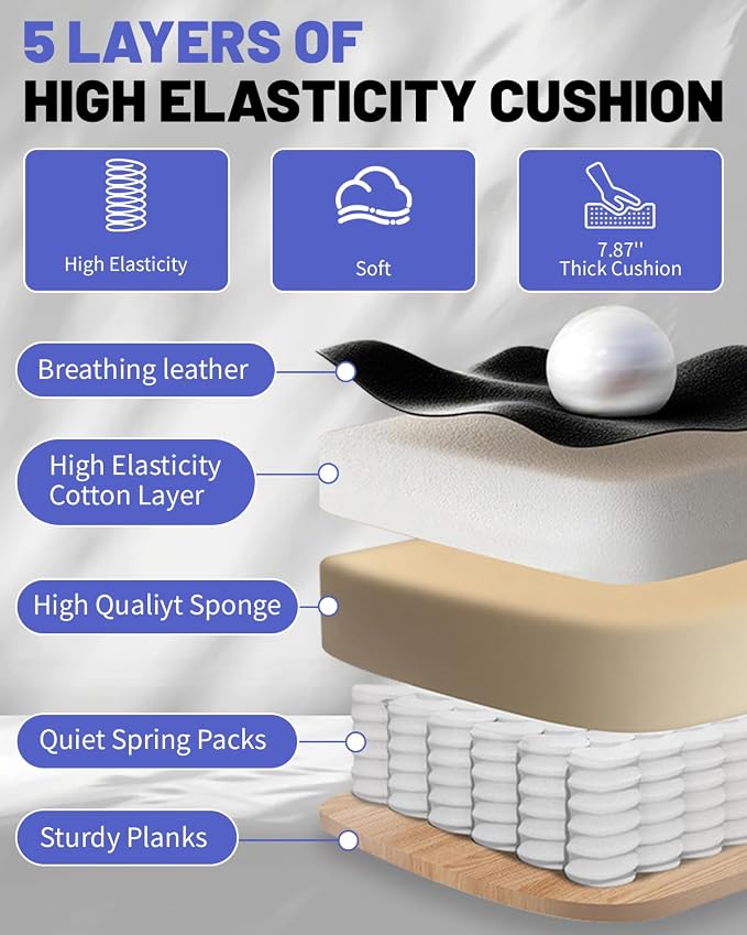 800LBS Big and Tall Office Chair for Heavy People, Heavy Duty Executive Chair with High Back, Extra Wide Seat and Adjustable Lumbar, Large Computer Desk Chair with 5D Flip Arms for Home Office