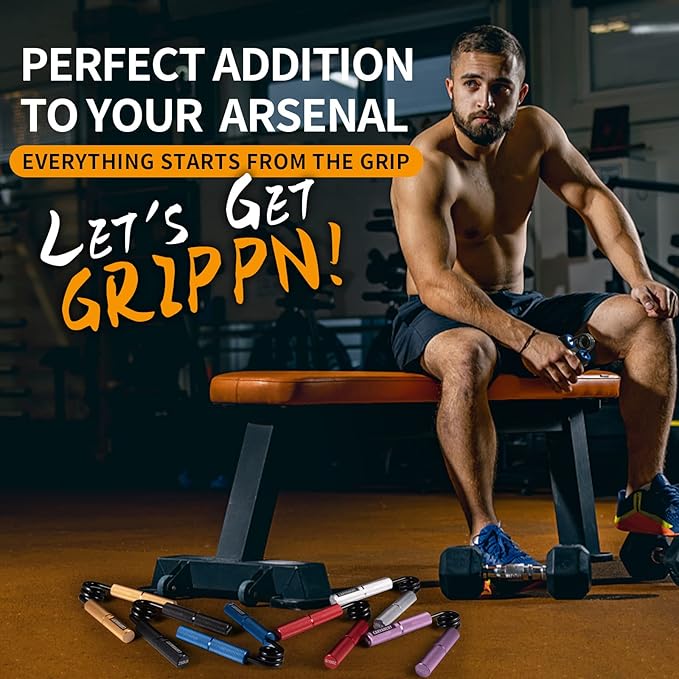 Grip Strength Trainer Set, 6 Pack, 50-350LB, Wrist Forearm Strengthener, Metal No Slip, Hand Grip Gripper Strengthener for Strength Training and Exercise, Hand Workout Squeezer Grip Strength