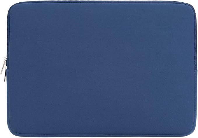 RAINYEAR 15.6 Inch Laptop Sleeve Protective Case Soft Carrying Zipper Bag Cover Compatible with 15.6" Notebook Computer Ultrabook Chromebook (Navy Blue)