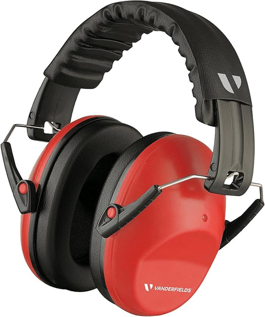 Vanderfields - Hearing Protection Ear Muffs - Over 33 dB (2K Hz) Broad Noise Cancelling Sound Reduction - Adults & Teens