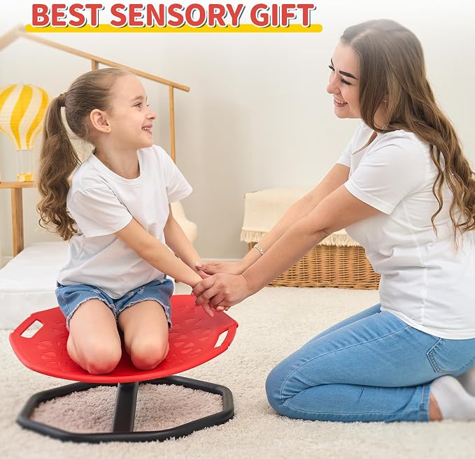 KidBloom Spinning Chair for Autistic Kids, Upgrade Handle Sensory Toys for Kids with Autism, ADHD Sensory Chair, Autism Sensory Products
