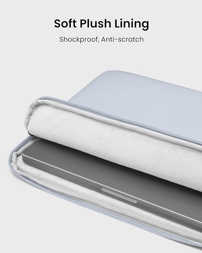 tomtoc Slim Laptop Sleeve Case for 13-inch 2026 New MacBook Air M5/A3449 M4/A3420 M3/A3113 M2/M1, Fits MacBook Neo A18 Pro, Water-Resistant Protective Carrying Case with Accessories Pocket