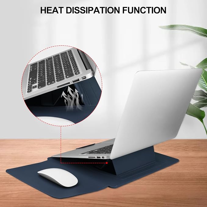 HoYiXi 13 Inch Laptop Sleeve Case Bag Compatible with 13‘’ MacBook Neo 2026/MacBook Air 13 M1 M2 2022-2018/MacBook Pro 13 M2 2022-2016/Surface Pro 8 2021/Surface Go 3 13-13.6'' Dell ASUS Acer PC,Blue