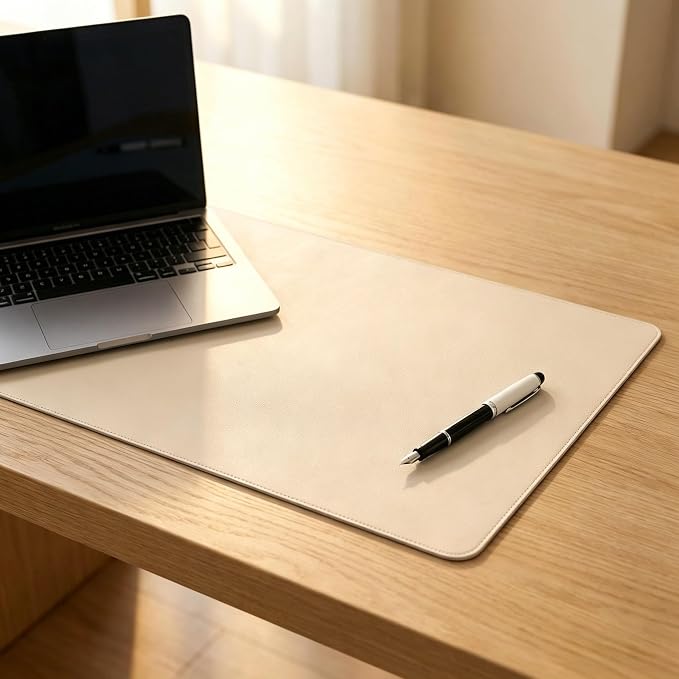 Professional Large Mouse Pad & Computer Game Mouse Mat (14x42in, Off-White)