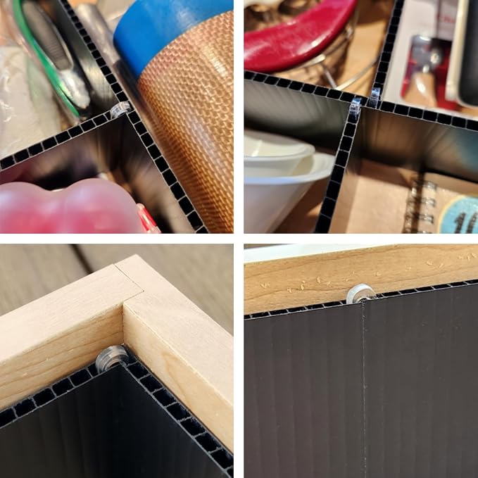 DRAWER DADDY Customizable Grid Drawer Dividers, Cut to Fit Organizer | Custom drawer dividers that fit any drawer. DIY cut to fit design, adjustable organizer for kitchen, bathroom, desk, and more