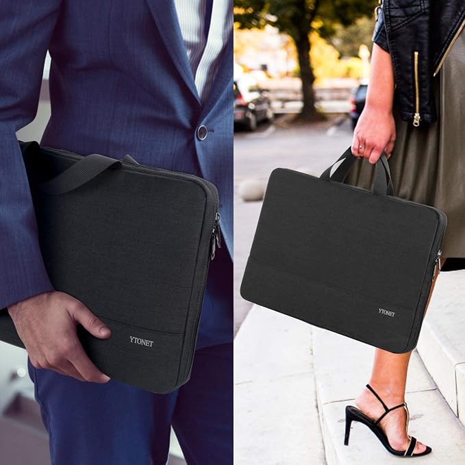 Ytonet Laptop Sleeve Case 16 Inch,TAS Laptop Cover with Handle，Black | Slim Water Resistant Protective Computer Carrying Case Compatible with MacBook Pro HP Dell Lenovo Asus Notebooks