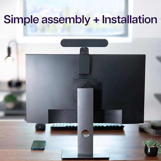 Life Finds Webcam Light for Streaming on Monitor or Laptop, Freestanding Video Conference Lighting, Black, LF-WL1