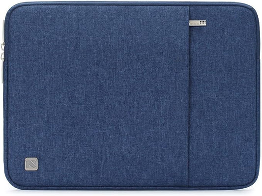 NIDOO 15.6 Inch Laptop Sleeve Case Water-Resistant Portable Notebook Carrying Bag for 15.6" IdeaPad 3i / Legion 5 Gen 6 / ThinkPad T15g P15s E15 L15 Gen 2/16" Legion Slim 5 Gen 9 / Samsung HP, Blue
