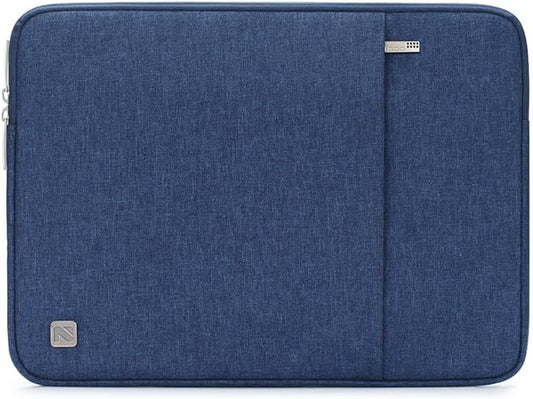 NIDOO 13.3 Inch Laptop Sleeve Case Water Resistant Protective Cover Notebook Bag Compatible with Surface Book 3 / ThinkPad P14s E14 T14 / ThinkPad X1 Carbon Yoga /14" Pavilion 14 / ASUS ROG G14,Blue