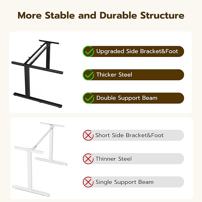 Acrolix L Shaped Electric Standing Desk - 71x43.5 Inch Reversible Corner Sit Stand Desk with Hook&Cup Holder,Electric Height Adjustable Table,for Home Office Gaming&Trading Computer Desk, Black
