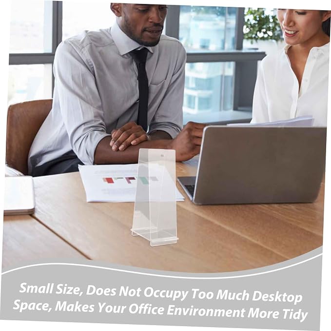 Acrylic Calendar Holder Stand for Desk Modern Transparent Display Rack for Flip Calendars Sturdy and Stylish Tabletop Organizer for Office and Classroom Use