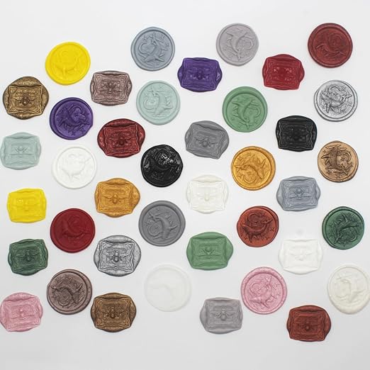 Wax Seal Beads Kit - 300pcs Pine Green Sealing Wax Beads with Wood Melting Warmer, Spoon & 10 Mini Candles for Stamp Seals, Wedding Invitation, Envelope, Cards, Gift Wrapping Decorations