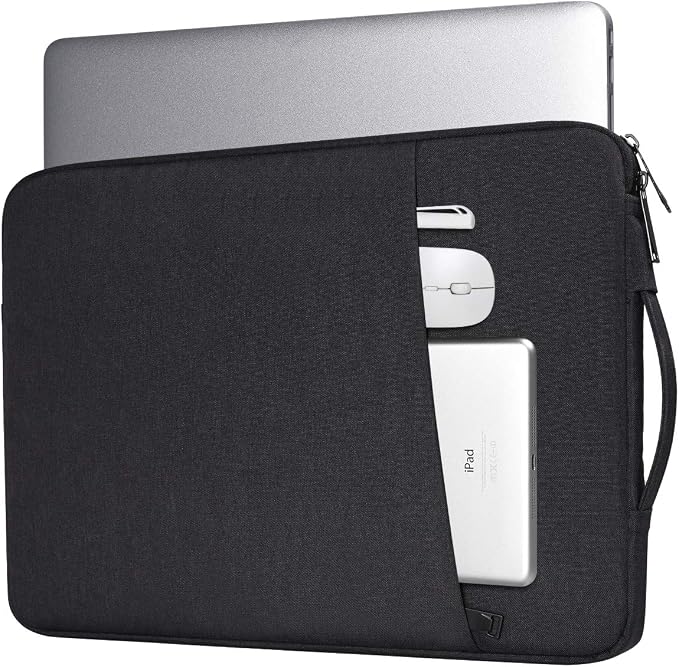 Laptop Sleeve Case for 14 inch MacBook Pro M5/M4/ M3/ Pro/Max A3427 A3426 A3434 A3112 A3401 A3185 A2918 2026-2021,Carrying Bag with Accessory Pocket, Black
