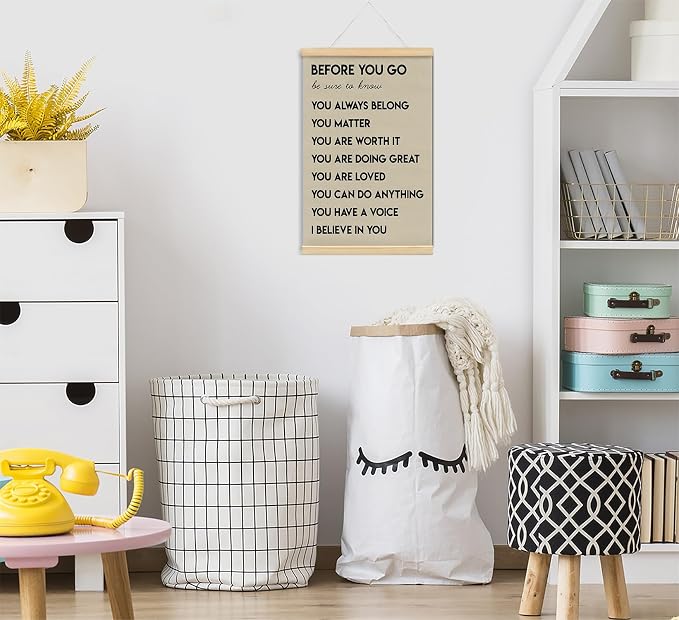 foedor Mental Health Posters,Positive Affirmations Wall Sign Decor Posters for Health Office,Inspirational Wall Art for Office Bedroom Kids Playroom Wall Decor,16x24 Inch