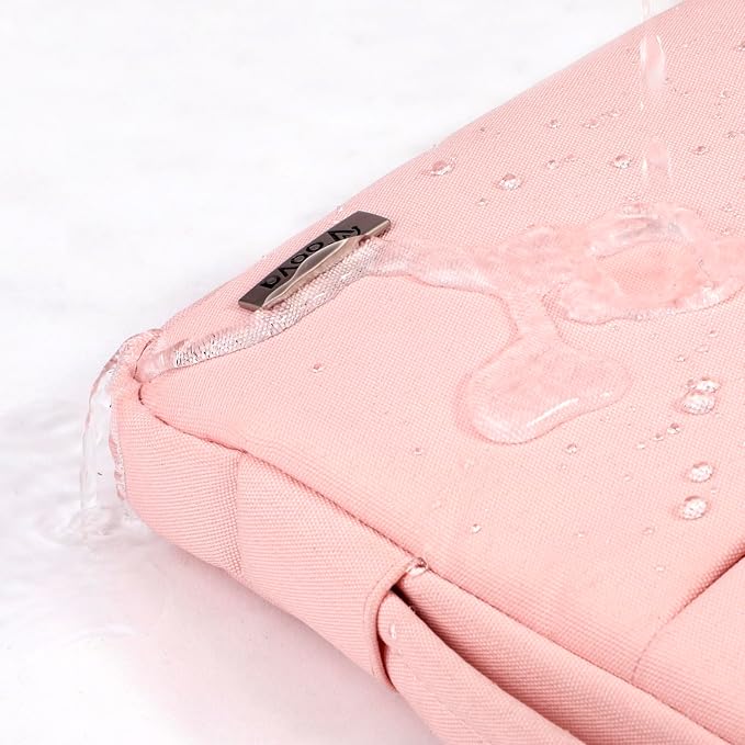 Voova Laptop Sleeve Carrying Case 14 15 Inch Compatible with MacBook Air 15 M2/M3/M4 2022-2025, MacBook Pro 15, Hp Chromebook 14, Waterproof Slim Computer Cover Bag,Sakura Pink