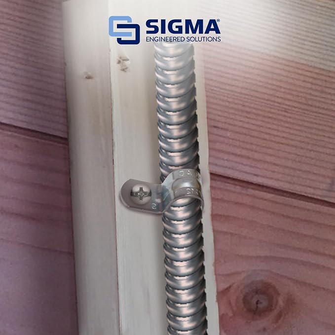 SIGMA ENGINEERED SOLUTIONS ProConnex 55919M One-Hole AC/MC Strap, 100-Pack (Gray)