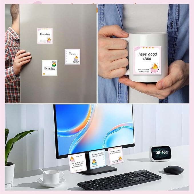 Funny Sticky Notes Gifts - 9 Pack Dumpster on Fire Notepads for Work 3x3 Inch, Everything is Fine Self-Adhesive Memo Pads, School Office Supplies Work Gag Gifts for Coworkers (450 Sheets)