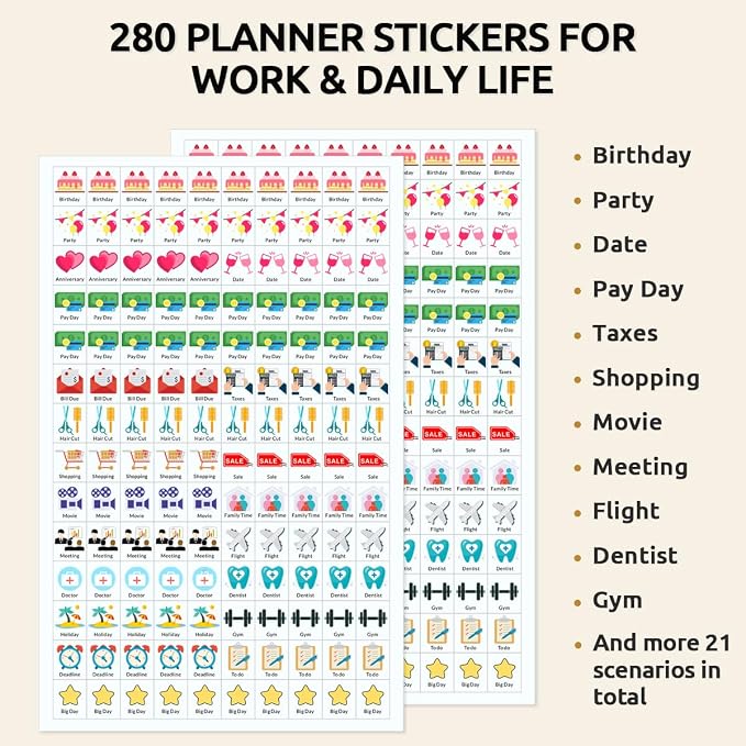 SKYDUE Small Desk Calendar 2026-2027, Jul. 2026 to Dec. 2027, 18 Months Small Desk Calendar with Planner Stickers, 8.5" x 7" Desktop Calendar Planner, Kraft