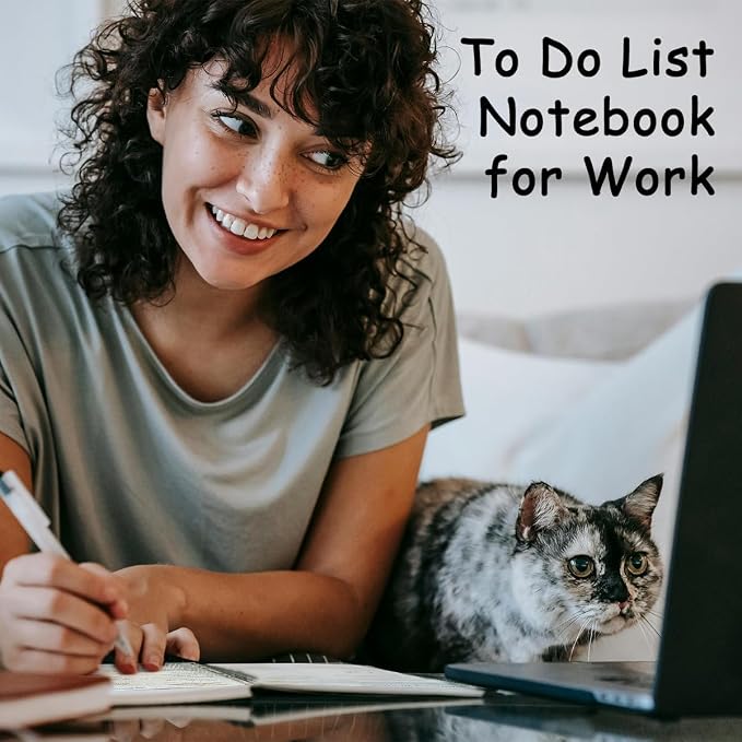 Undated Weekly Planner Notebook 2026, A5 (5.8" x 8.3") Hardcover Weekly to do List Notebook for Work with Goal & Habit Tracker - Spiral Black