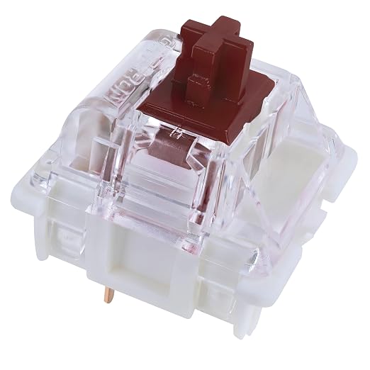 Gateron G Pro 3.0 Brown Mechanical Switches - 32 Pack, Pre-Lubed 3-Pin/5-Pin RGB Tactile Switches (55g) – for Typing & Gaming