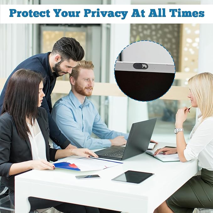 40 Pcs Webcam Cover, Camera Privacy Cover Slide Universal Laptop Camera Covers Slide Ultra-Thin Webcam Covers for Laptop Computer Cell Phone Protecting Privacy Security(Black)