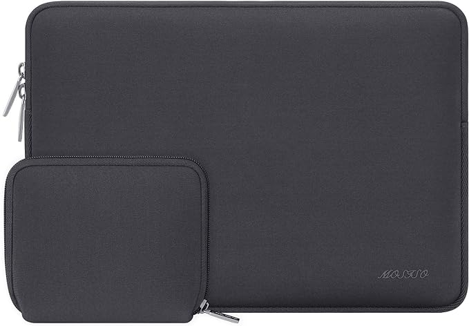 MOSISO Laptop Case 15 inch, 15 inch Laptop Sleeve Bag Compatible with MacBook Air M5 A3448 M4 A3241 M3 A3114 M2 A2941 2026-2023, Dell XPS, Neoprene Computer Sleeve Bag with Small Case, Space Gray