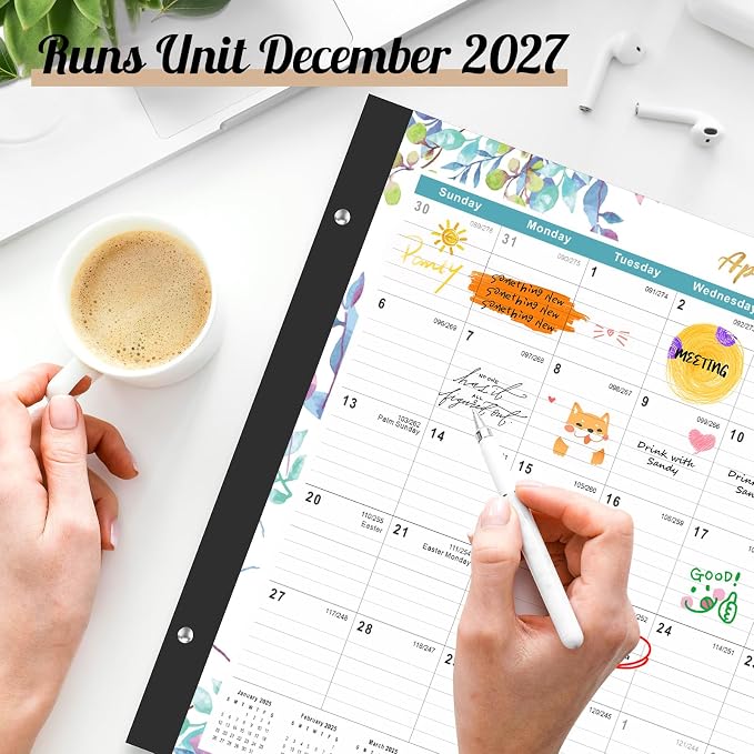 Gannyfer Desk Calendar 2026-2027 - 18 Month Large Desk Calendar 2026, Use from July 2026 to Dec 2027, 22" x 17" Desktop Pad Calendar, Office Supplies Perfect for Planning and Organizing In Your Home, School or Office