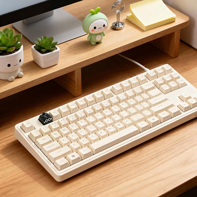 Artisan Keycaps, Cute Cat Custom Key Caps for MX Mechanical Keyboard, Resin Handmade 1U Replacement for Esc Arrow Keys (Black cat)