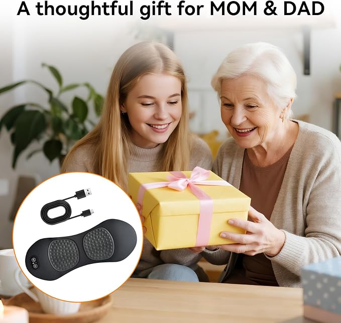 3-in-1 Electric Lumbar Support Pillow, Triple Fusion Back Massager with Heat, Vibration and Stretch, Ergonomic Lower Back Massager for Pain Relief Deep Tissue, Ideal for Car Bed Office Chair Travel
