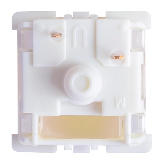 Gateron G Pro 3.0 Yellow Mechanical Switches –32 Pack,Pre-Lubed 3-Pin/5-Pin RGB Linear Switches (50g) - for Gaming & Typing