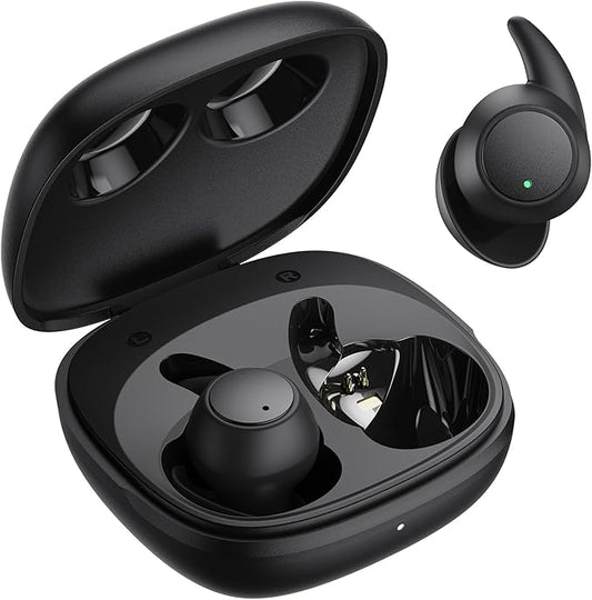 MUSICOZY Bluetooth 5.3 Sleep Earbuds, Wireless Sleep Headphones, Light-Weight Ear Buds for Sleeping, Silicone Ear Plugs for Snoring Blocking, Music Sleep Earplugs for Sleep Work Focus Travel