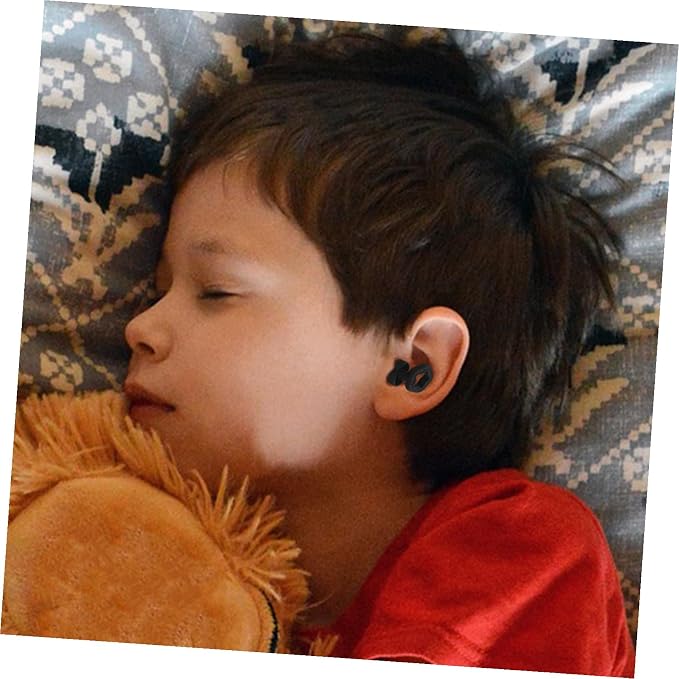 Abaodam 3 Pairs Reusable Silicone for Sleeping and Concerts Noise Cancelling Earbuds for Travel and Focus Comfortable Sound Insulation Small Medium Large Black