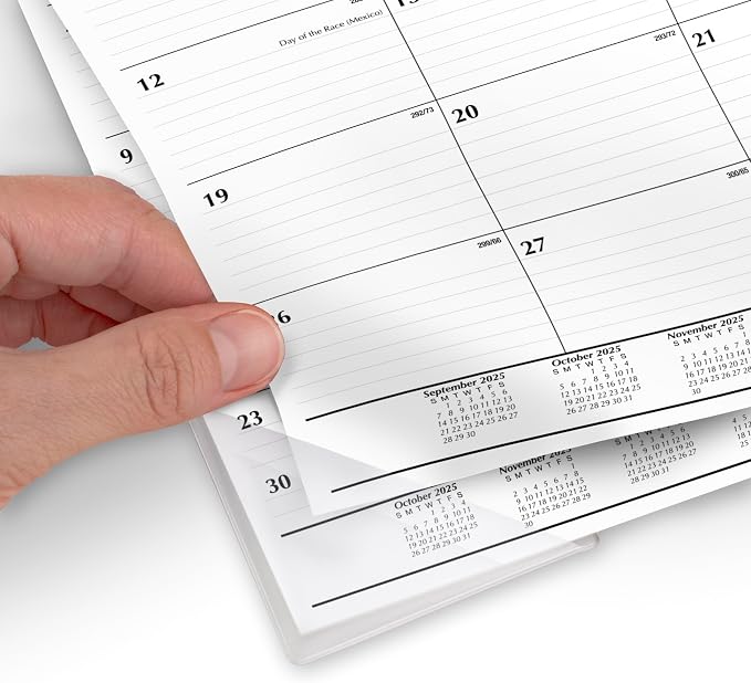 Mead 2026 Desk Calendar, Desk Pad, Monthly, 15-Month, 17-3/4" x 11", Compact, Basic (CRM8200526)