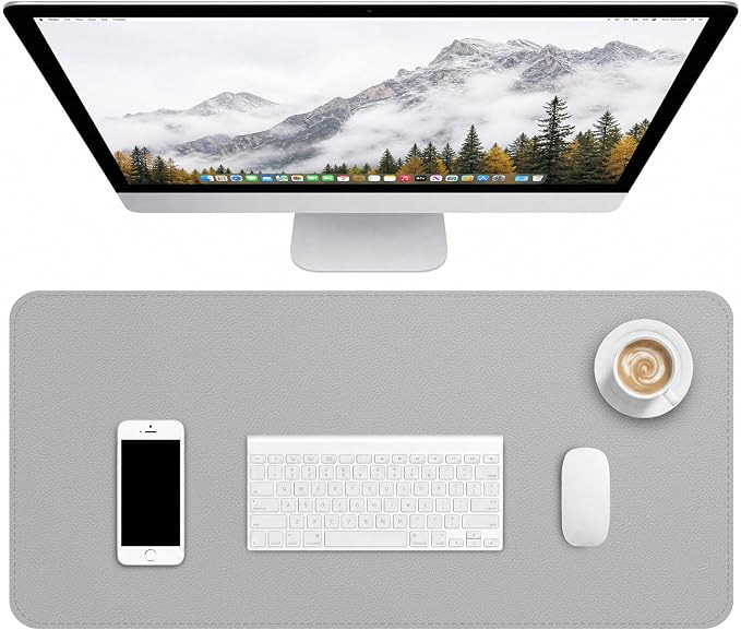 Leather Desk Mat, Desk Pad for Keyboard and Mouse Large Mouse Pads for Desk | Waterproof Desk Mat, Desk Matt for Desktop, Laptop Blotter, Keyboard Pad, Large Mouse Pad, Desk Essentials