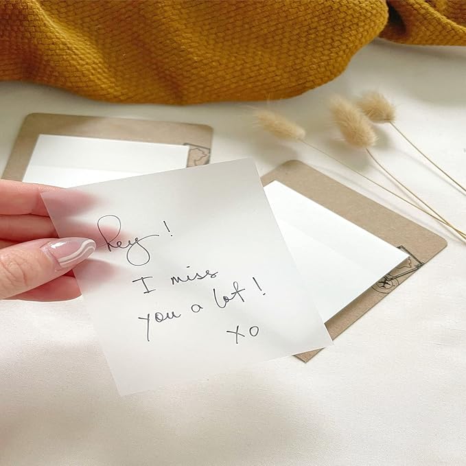 200 Sheets Transparent Sticky Notes, 3x3 inch Clear See Through Sticky Notes, for Reading Writing Notes Book Markers, Study Office School Supplies, 50 Sheets/Pad (4 Pads)