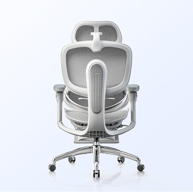 SIHOO Doro C300 Pro V2 Ergonomic Office Chair with Footrest & Full-Body Adaptive Support, 8D Armrests & Breathable Mesh, Comfy High Back Computer Desk Chair for Long Hours, 135° Recline (Grey)