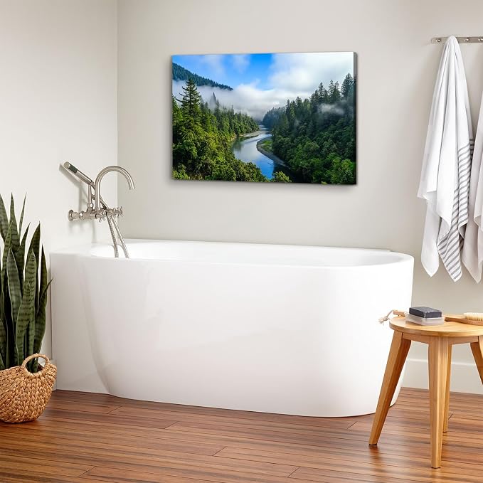 National Parks Mountain Wall Art California Mountain Pictures Kitchen Wall Decor Tropical Forest Landscape Canvas Prints Poster Painting Artwork for Living Room Office Bedroom Home Decoration 24x36"