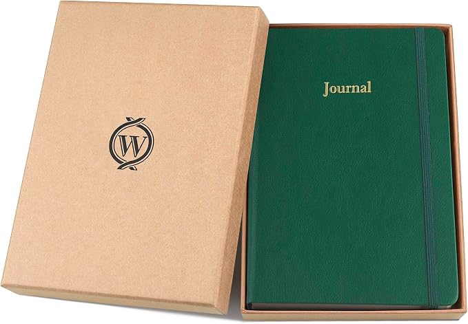 Wykeham's Executive 2026 Undated Daily Journal Planner – Customization Available (Racing Green, 8.5"×5.5")
