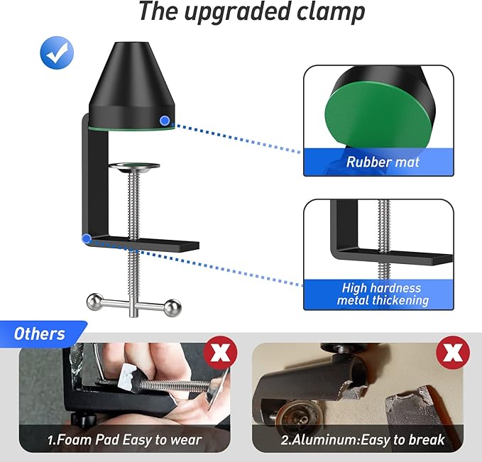 SoloCast Boom arm for HyperX, Microphone Stand for HyperX SoloCast – Mic arm Upgrade C Desk Clamp, 2 Cable Ties, Mic Cover Compatible with HyperX SoloCast by SUNMON