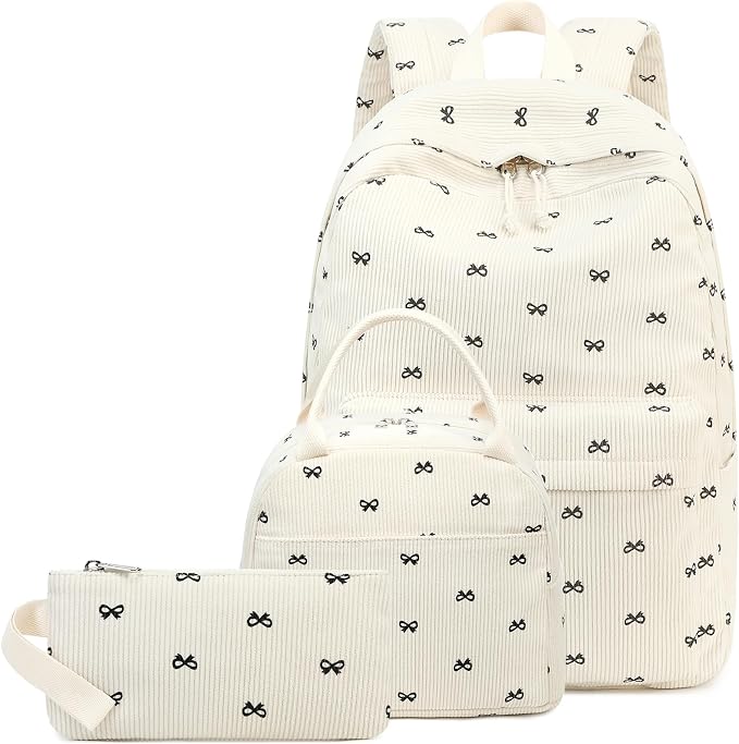 LEDAOU Backpack for Girls School Bag Kids Bookbag Teen Backpack Set Daypack with Lunch Bag and Pencil Case | Kids