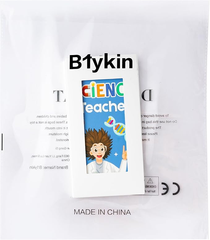 B1ykin Cute Sticky Notes Set - World’s Best Science Teacher Self-Stick Notes Pad, 550 Sheets Writing Memo Pages Sticky Notepad for Appreciation Gifts, School Office Party Supplies (Science Teacher)