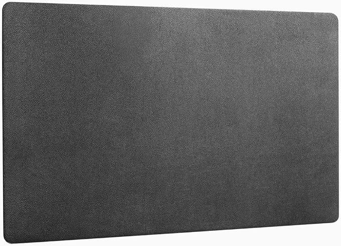 Desky Leather Desk Mat - PU Leather Desk Pad with Anti-Slip Base - Medium
